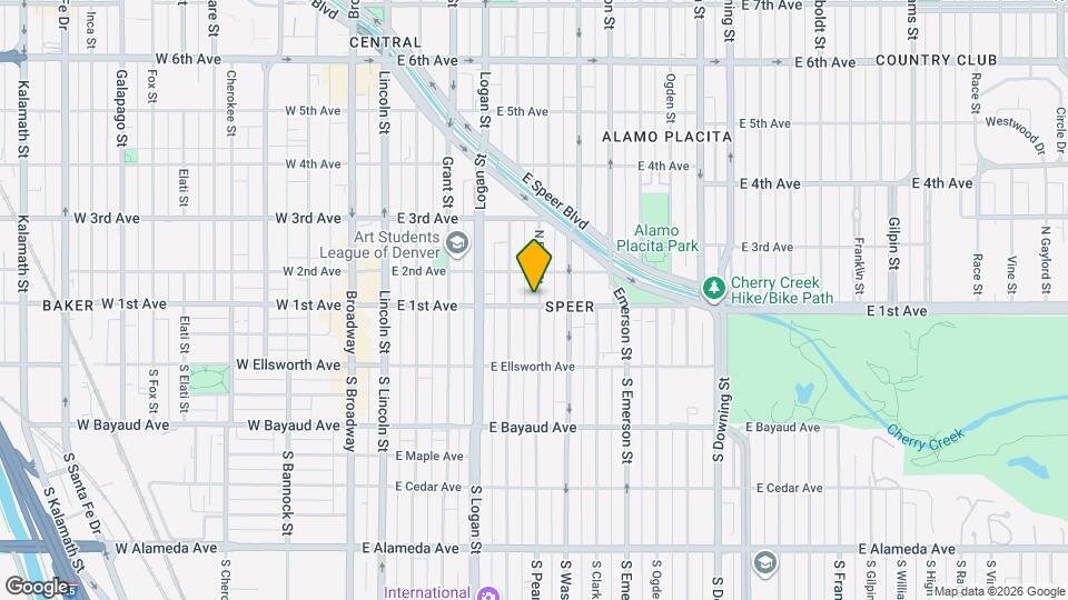 105 N Pearl St Map and Location Details