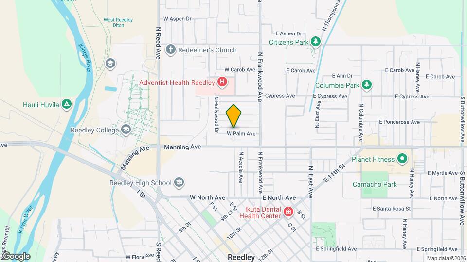 318 W Palm Ave Map and Location Details