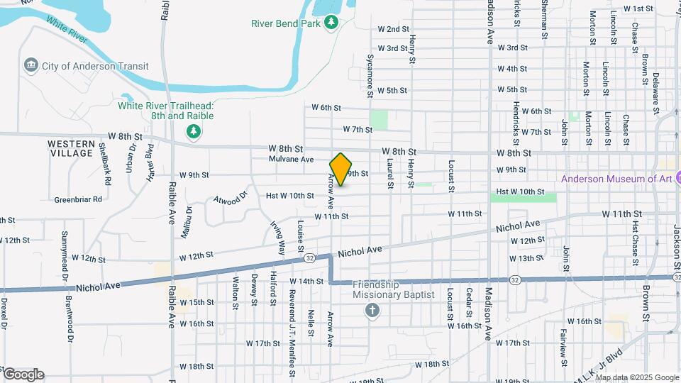 1636 W 10th St Map and Location Details