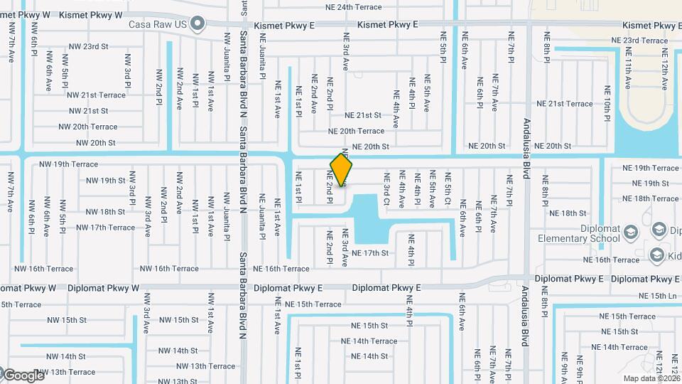 1814 NE 3rd Ave Map and Location Details