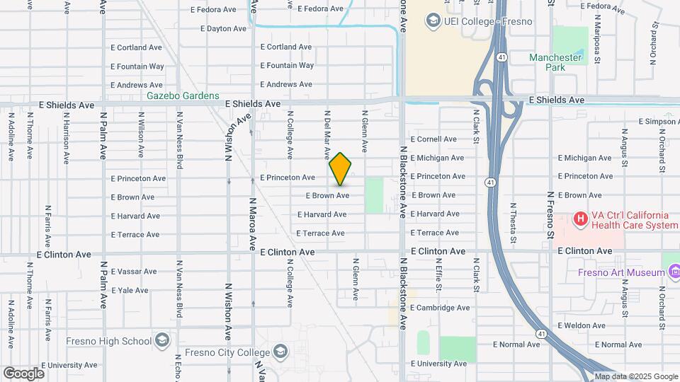 1335 E Brown Ave Mapa y Detalles de la Ubicación