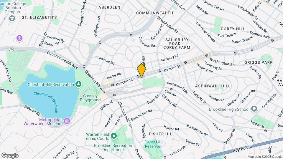 1821 Beacon St, Unit 1 Map and Location Details