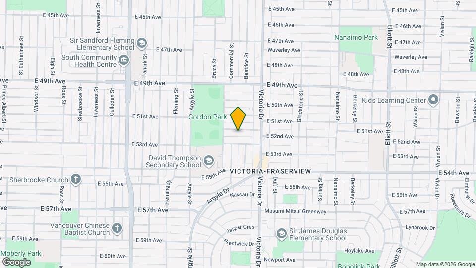 1886 E 52nd Ave Map and Location Details