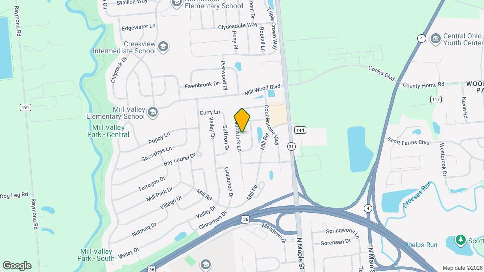 1561 Meadowlark Ln Map and Location Details