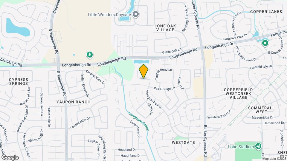 18427 Westgate Pasture Ln Map and Location Details