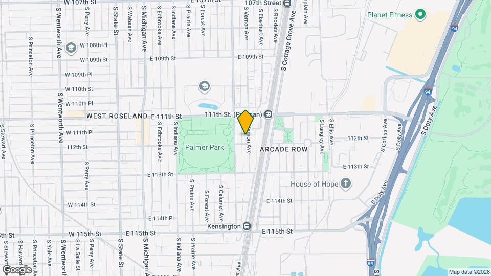 11146 S Vernon Ave, Unit 1 Mapa y Detalles de la Ubicación