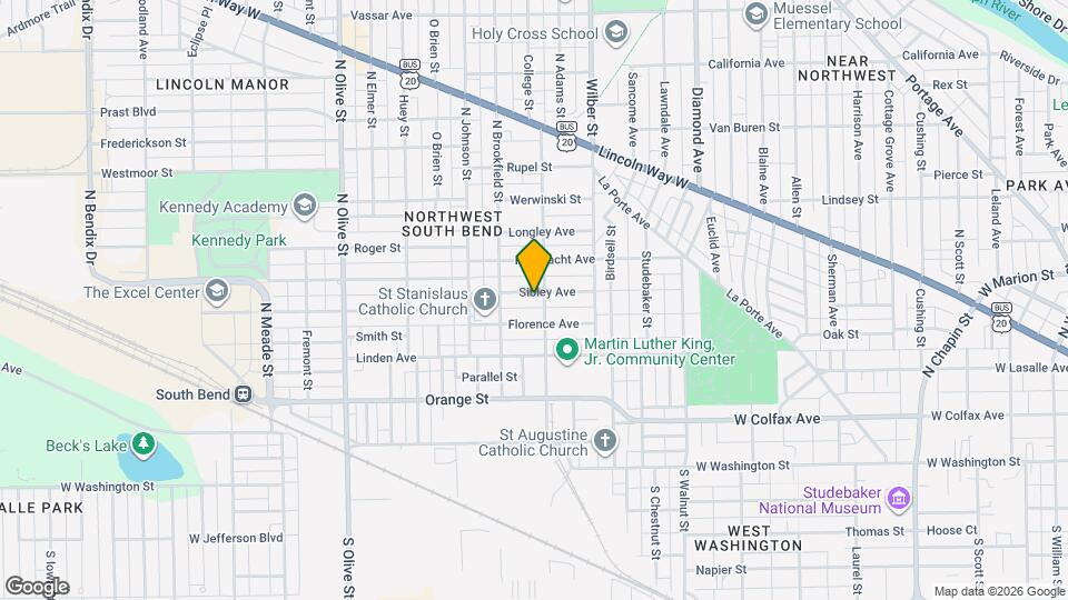 1710 Sibley Ave Map and Location Details