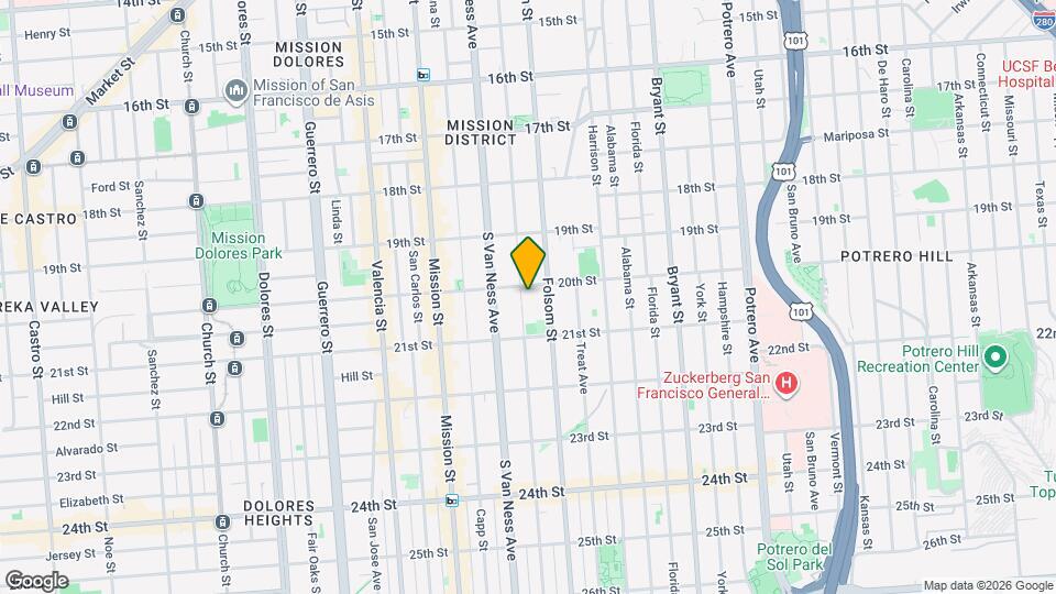 619 Shotwell St Map and Location Details