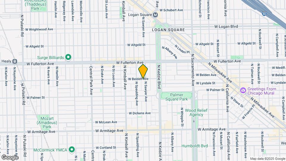 2254 N Sawyer Map and Location Details