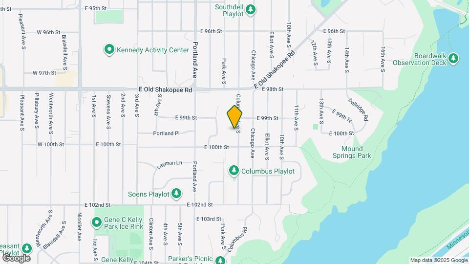 9924 Columbus Ave S Map and Location Details