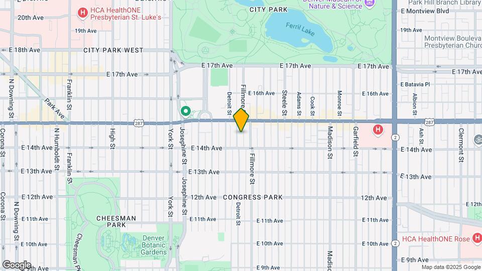 1446 Detroit St Map and Location Details
