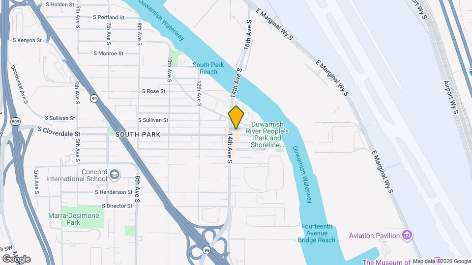 1410 S Cloverdale St Map and Location Details