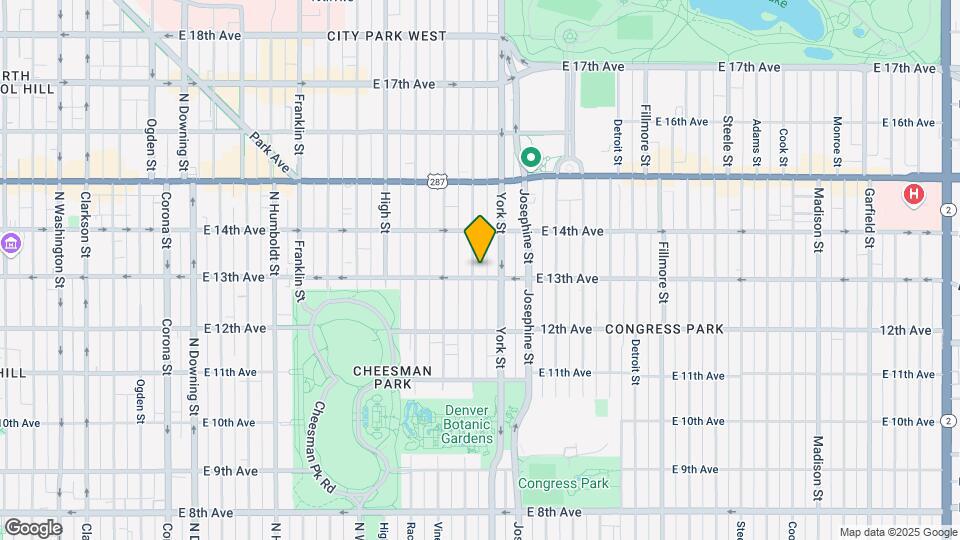 1330 N Gaylord St Map and Location Details