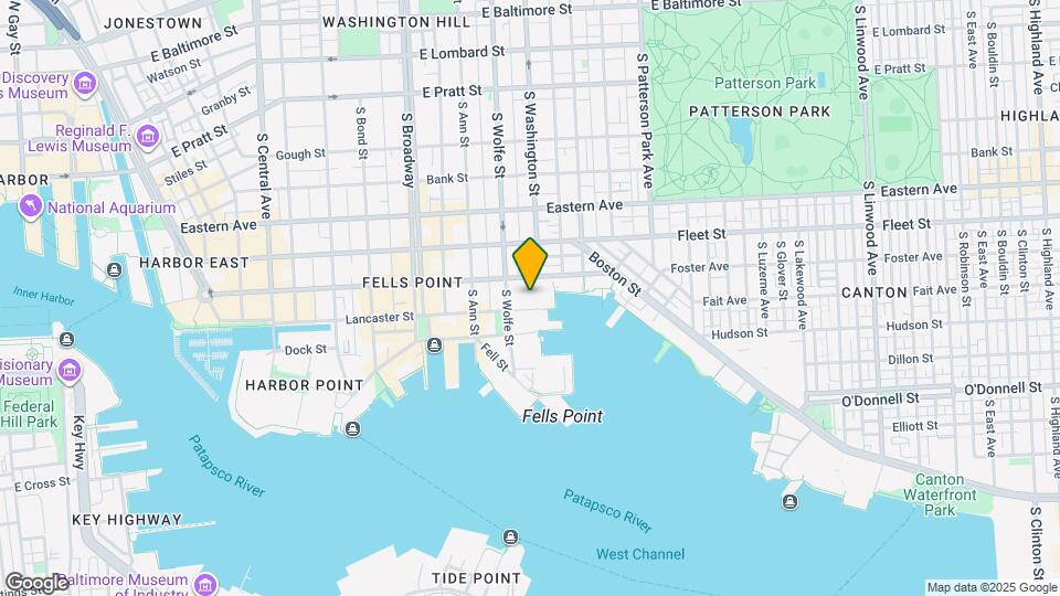 Elms Fells Point Map and Location Details