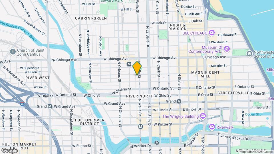 668 N Wells St-Unit -3506 Map and Location Details