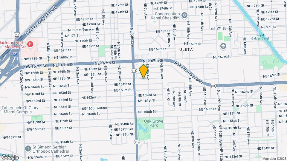 666 NE 164th Terrace Map and Location Details