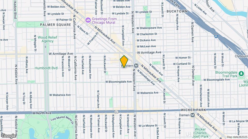 2445 W Cortland St Map and Location Details