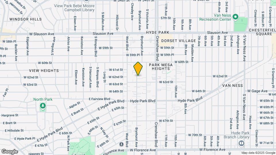 6204 Brynhurst Ave Map and Location Details
