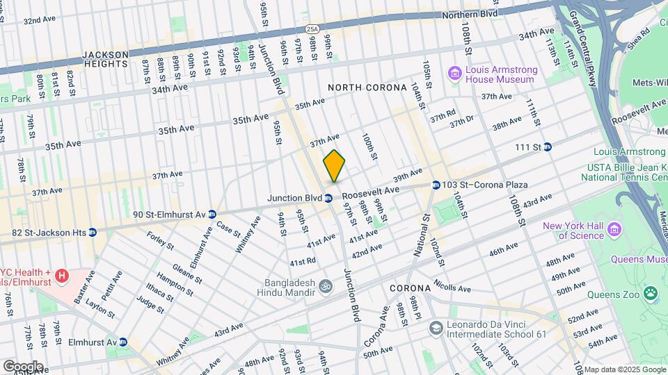 96-16 38th Ave Mapa y Detalles de la Ubicación