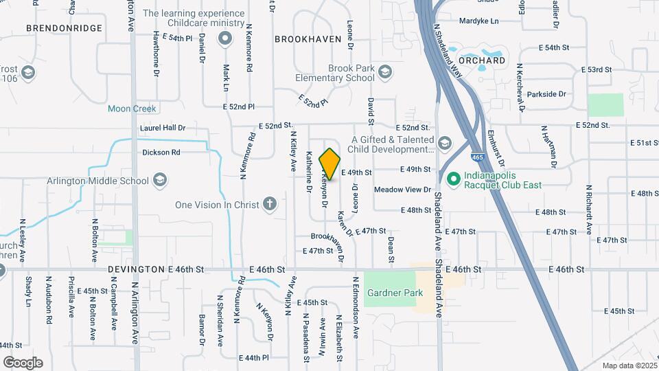 4845 N Kenyon Dr Map and Location Details