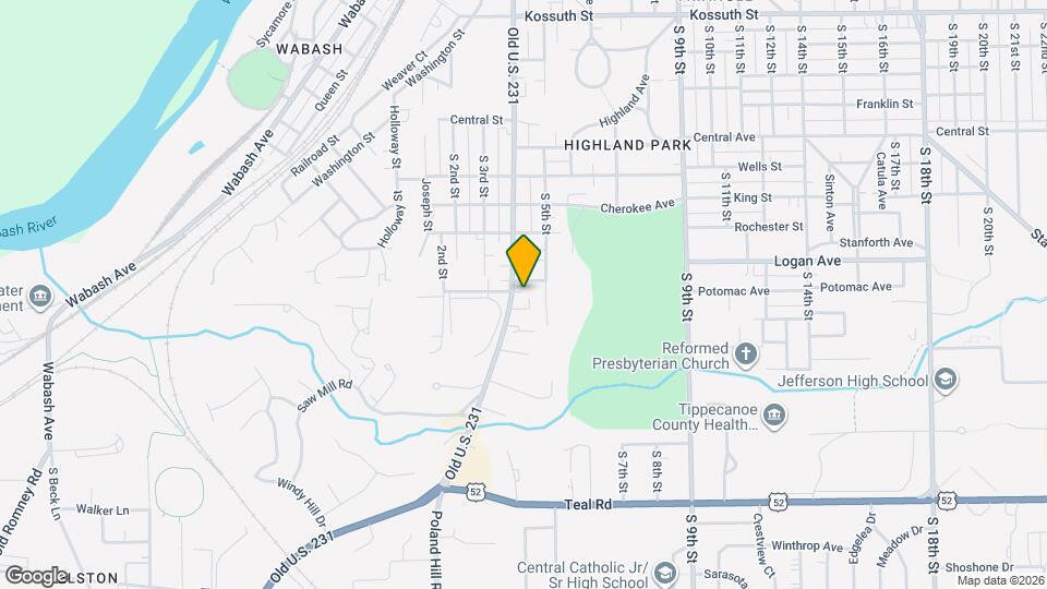 1601 S 4th St Map and Location Details