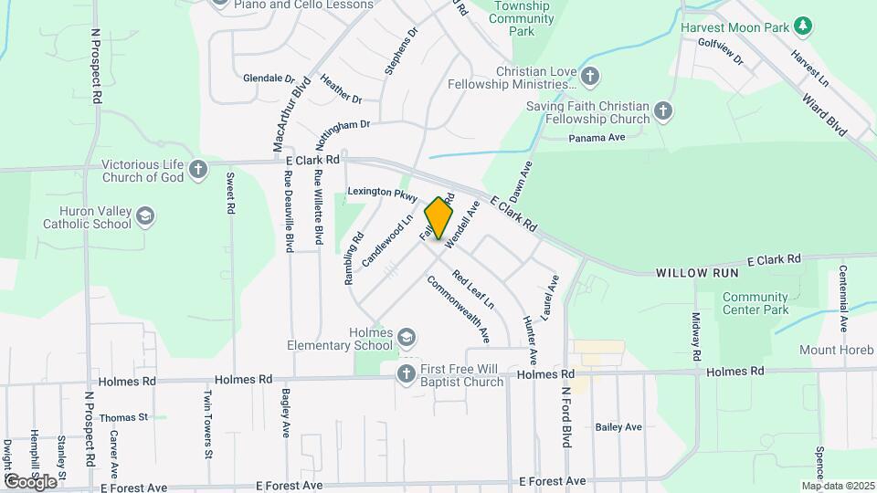 1321 Wendell Ave Mapa y Detalles de la Ubicación