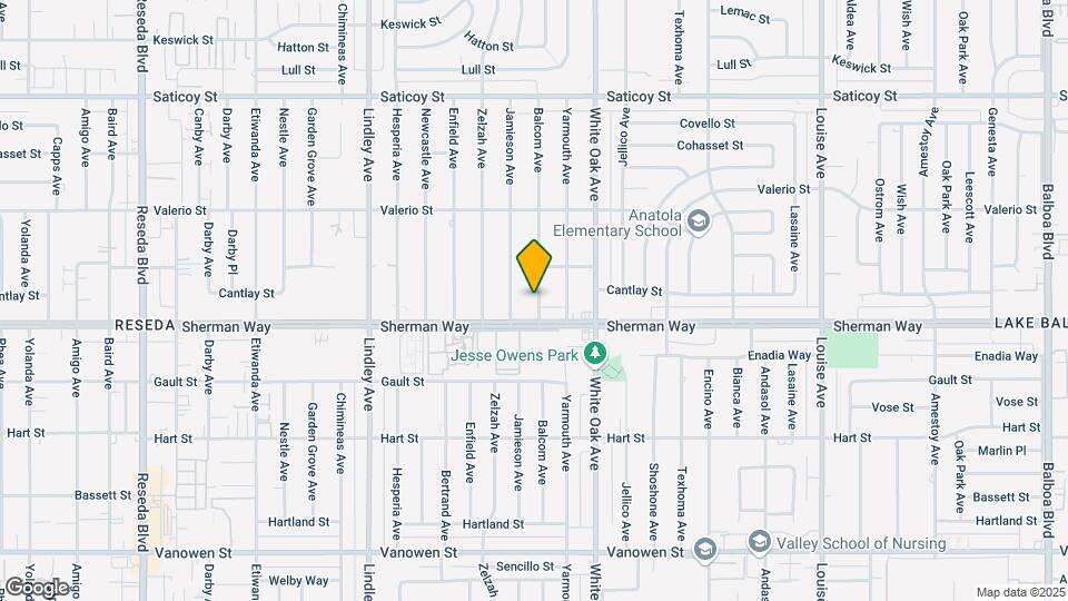 7219 Balcom Ave Map and Location Details