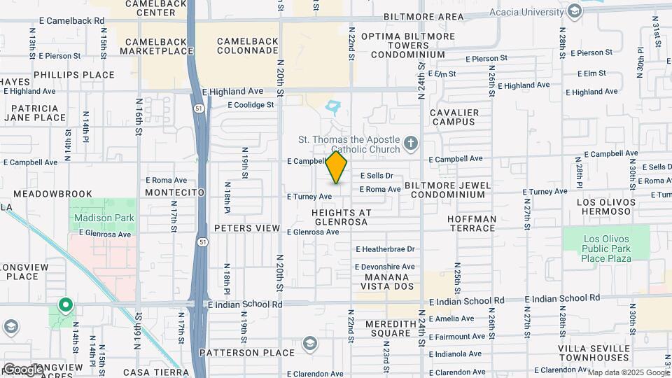 2130 E Turney Ave Map and Location Details