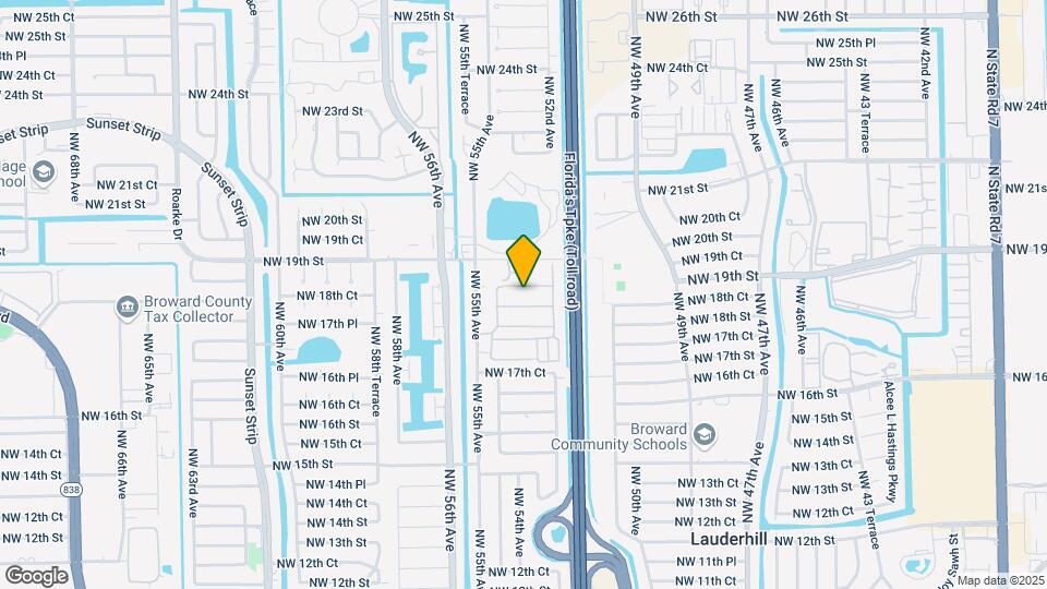 5308 NW 18th Pl Map and Location Details