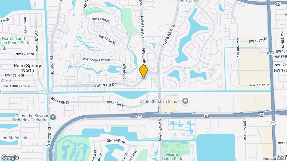 6850 NW 173rd Dr Map and Location Details