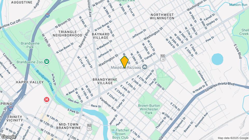 2523 N Tatnall St Mapa y Detalles de la Ubicación