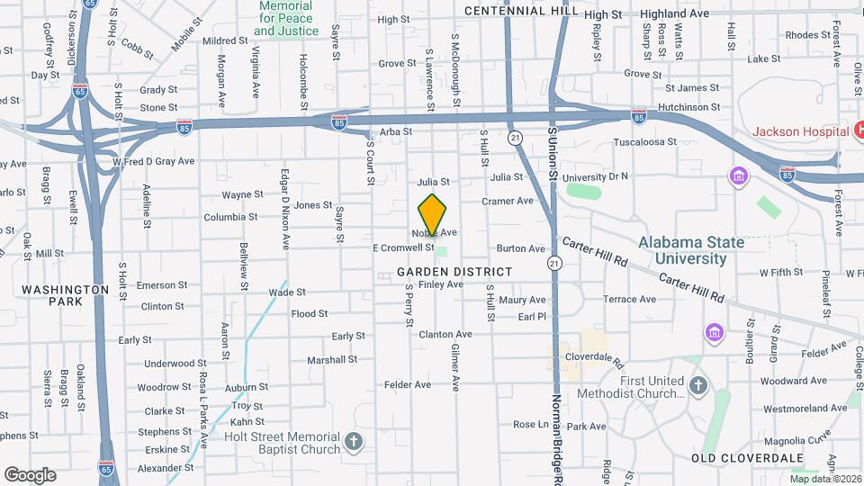 1020 S Lawrence St Map and Location Details