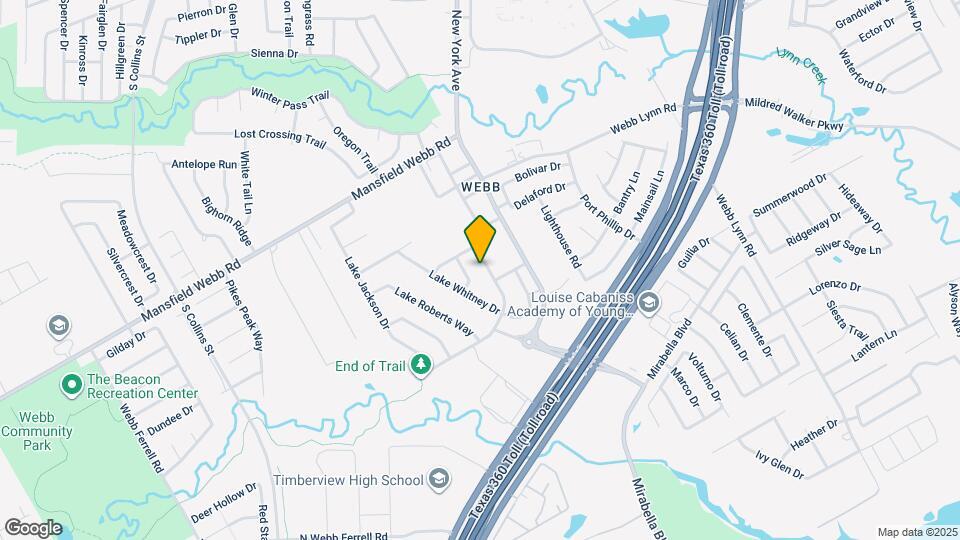 7110 Chambers Creek Ln Mapa y Detalles de la Ubicación