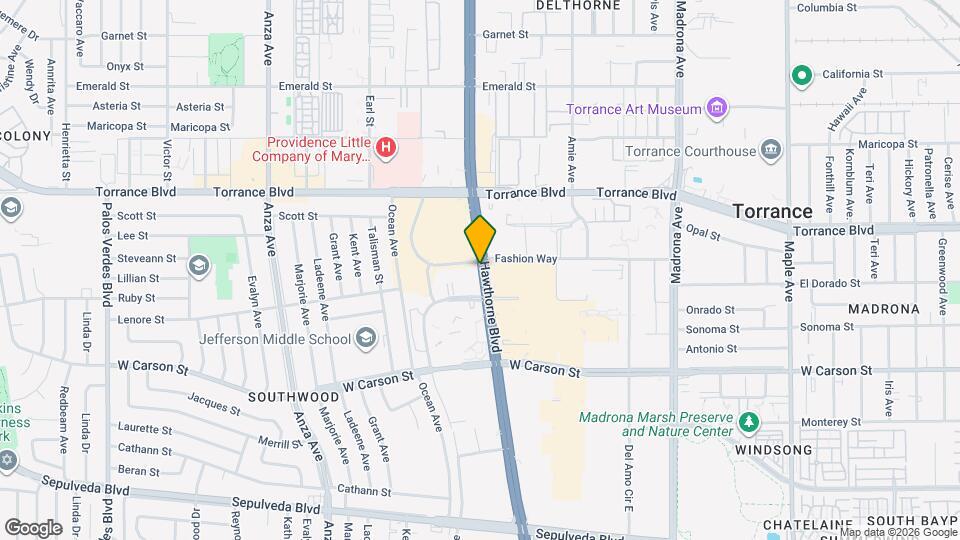 21345 Hawthorne Blvd Map and Location Details