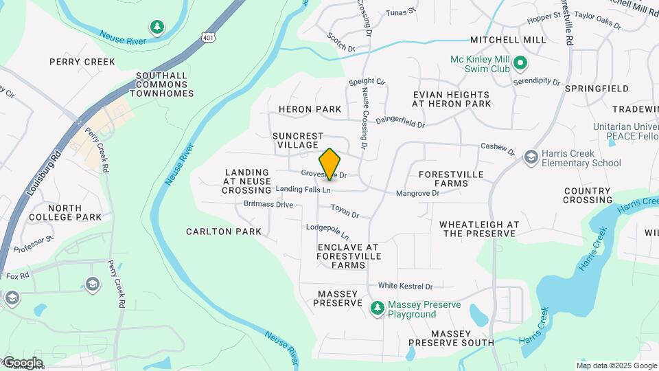 3213 Landing Falls Ln Map and Location Details