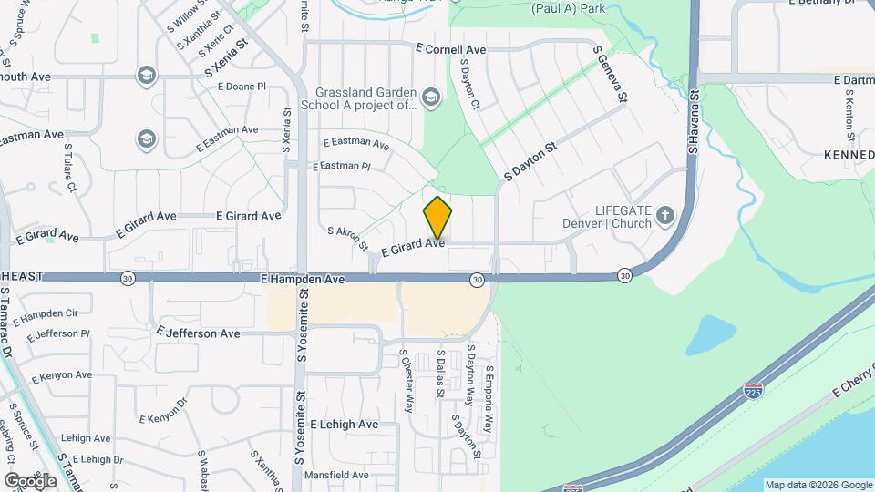 9440 E Girard Ave Map and Location Details