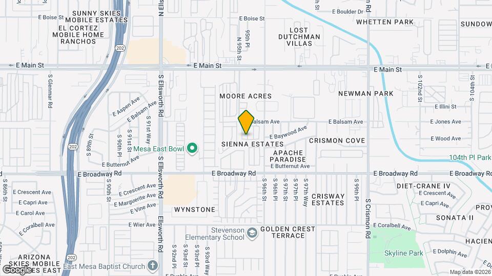 254 S Aaron Map and Location Details