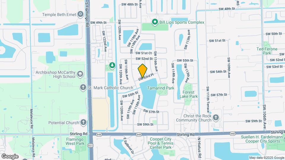 11726 SW 53rd Pl Map and Location Details