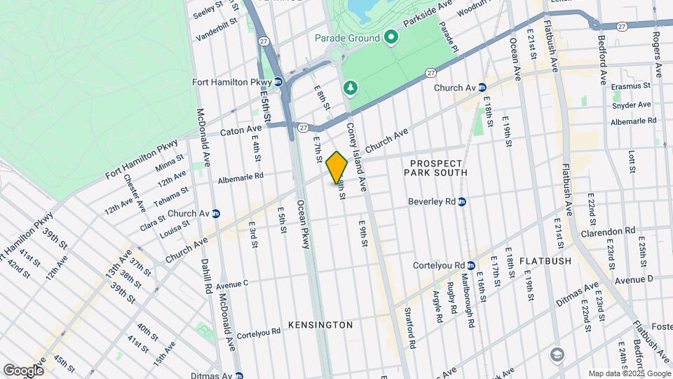 222 E 8th St Map and Location Details