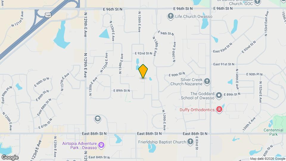 13609 E 90th Ct N Map and Location Details