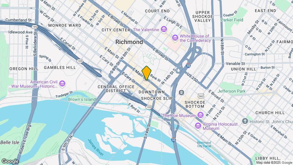 Shockoe Commons Map and Location Details