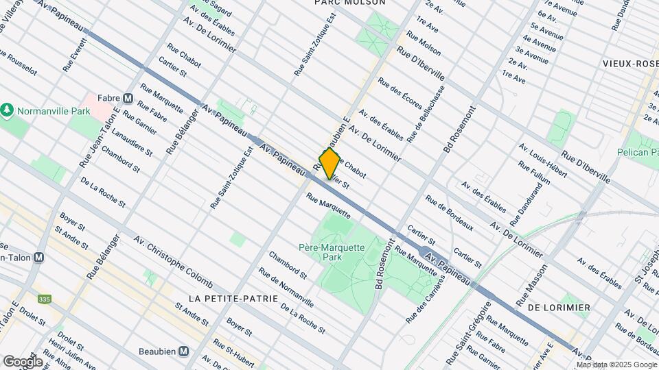 6375 Papineau Av Map and Location Details