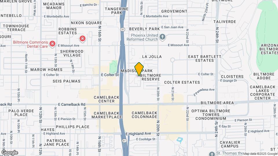 5142 N 18th Pl Map and Location Details