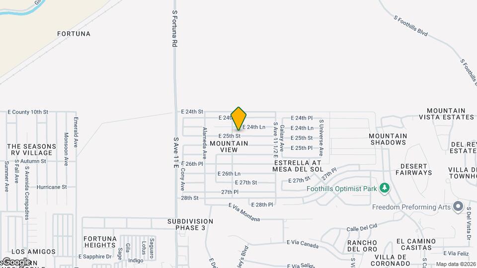 11348 E 25th St Map and Location Details