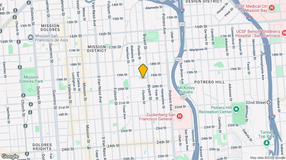 725 Florida St Map and Location Details