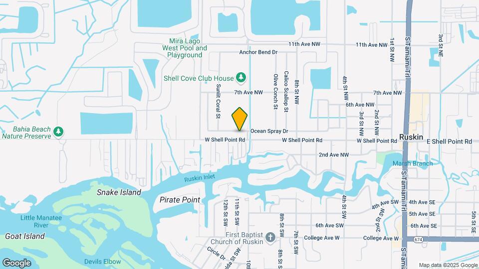 1154 Ocean Spray Dr Map and Location Details