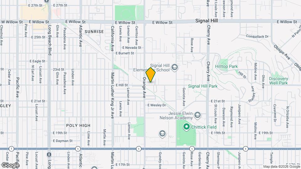 1735 E Hill St Mapa y Detalles de la Ubicación