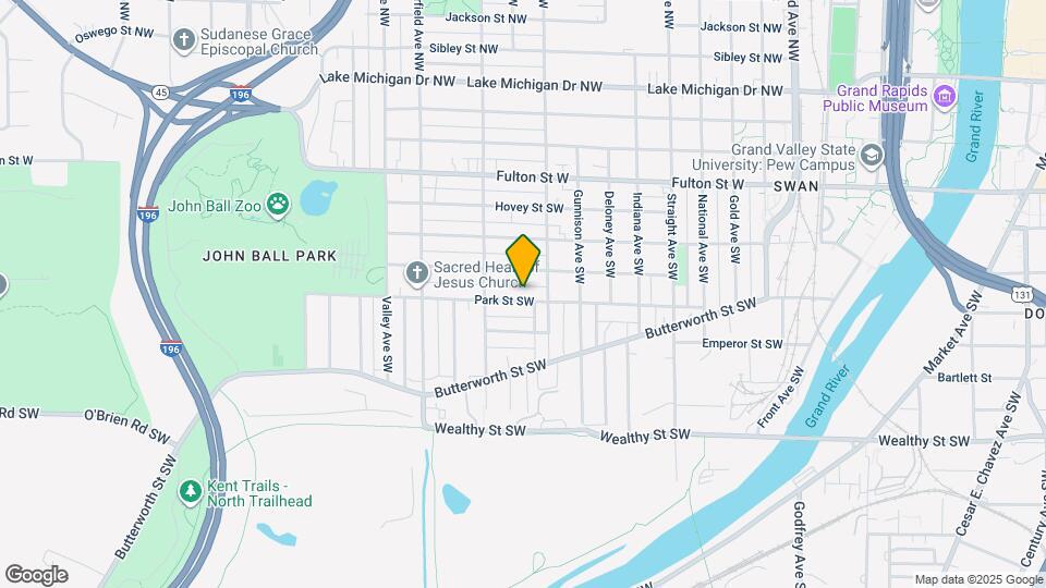 1021 Park St SW Map and Location Details