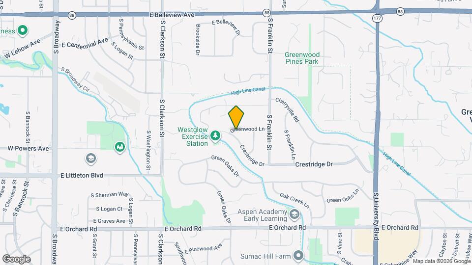 1350 Greenwood Ln Map and Location Details