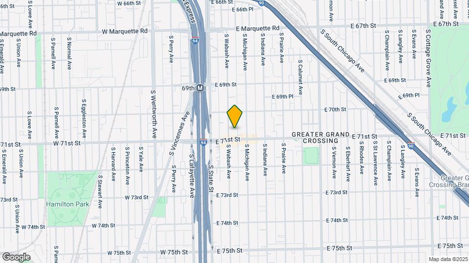 7041 S Wabash Ave Map and Location Details